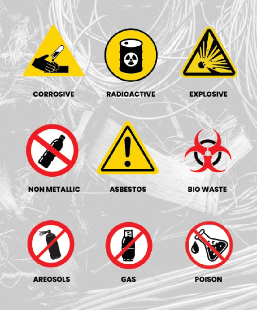 Mcculloch Scrap Metals what we dont buy